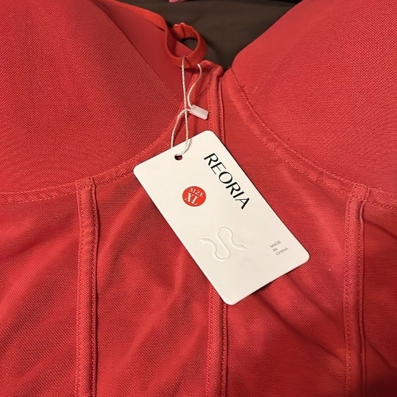 NWT REORIA Trendy Sexy Mesh Sheer Spaghetti Strap Bodysuit with Built in Bra - Picture 8 of 8